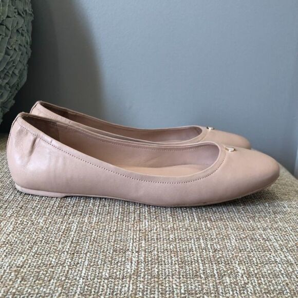 EUC Kate Spade Pale Vellum (Light Pink) Leather Keaton Ballet Flats Shoes Sz 9 M - Picture 5 of 12